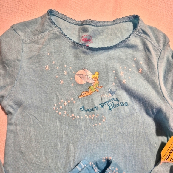 Disney Store girls size 4 Tinkerbell light blue pajama set, NWT - Picture 2 of 9